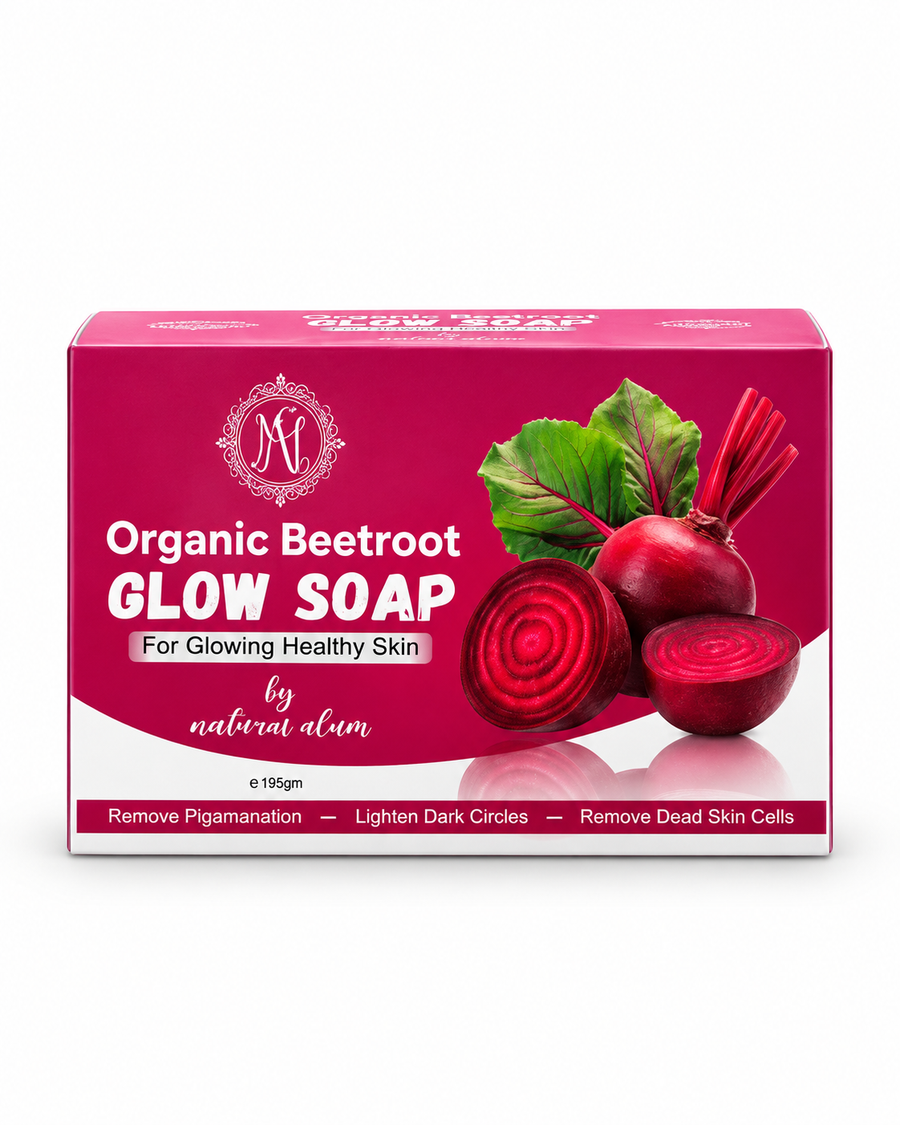 Organic Beetroot Glow Soap – Brightening & Daily Cleansing Bar
